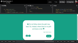 Quote App Codepen